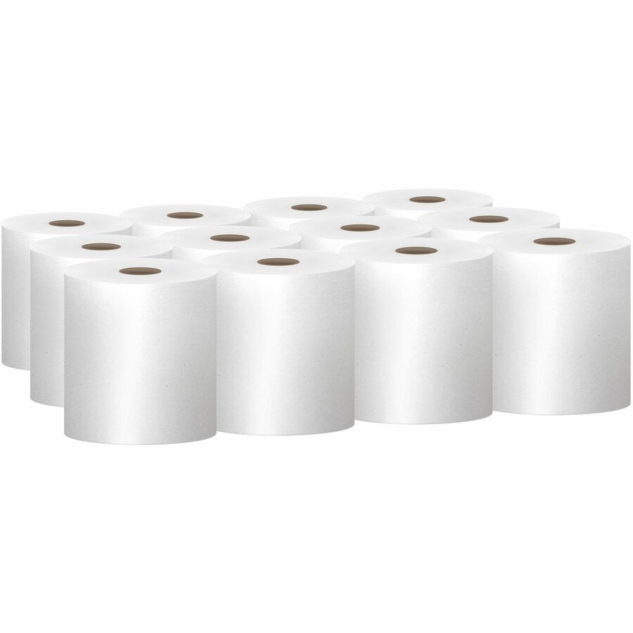 Kimberly Clark 01040 Scott 12 Pack 800 Foot White Roll Towel