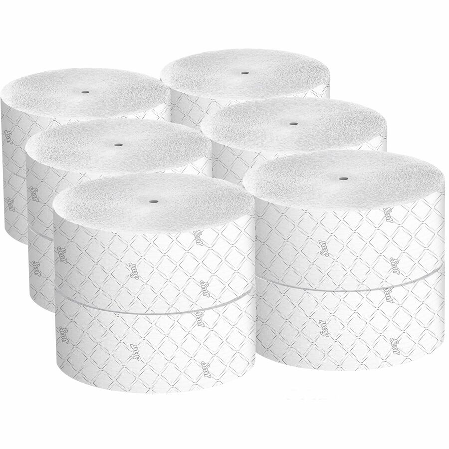 Scott Coreless High-Capacity Jumbo Roll Toilet Paper with Elevated ...