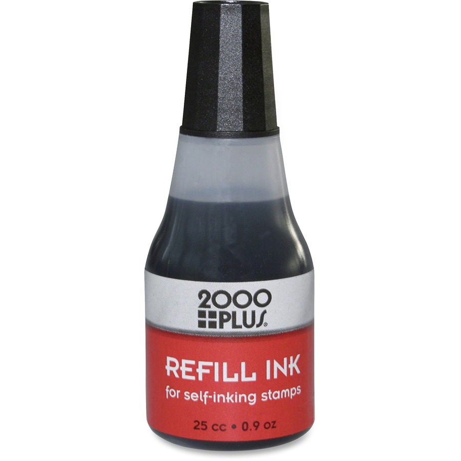 COSCO Self-inking Stamp Pad Refill Ink - 1 Each - Black COS032962
