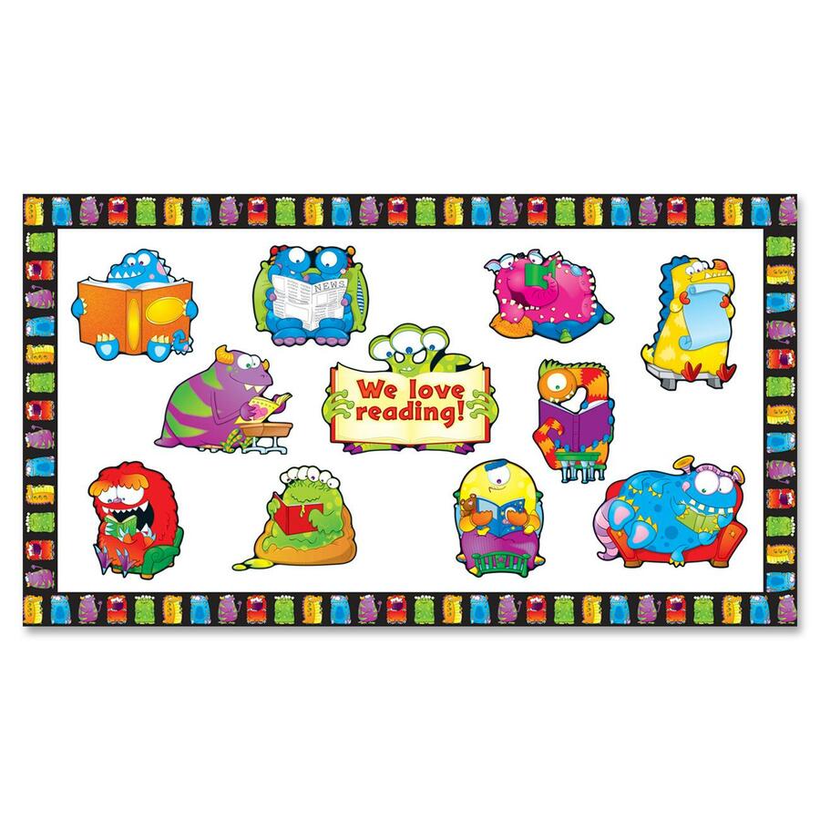 CDP144200 - Carson-Dellosa Reading Monsters Essential Bulletin Board ...