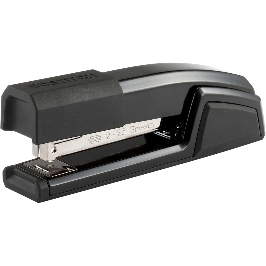 Bostitch InCourage Spring Powered Desktop Stapler With Antimicrobial  Protection 20 Sheets Capacity PinkWhite - Office Depot