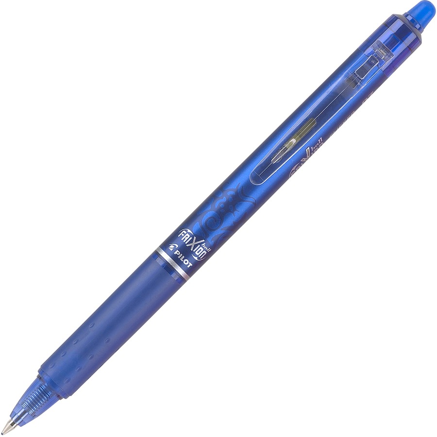 Pilot FriXion Clicker 0.7mm, Erasable Gel Pens, Fine Point (6-Pack, Black/Blue)