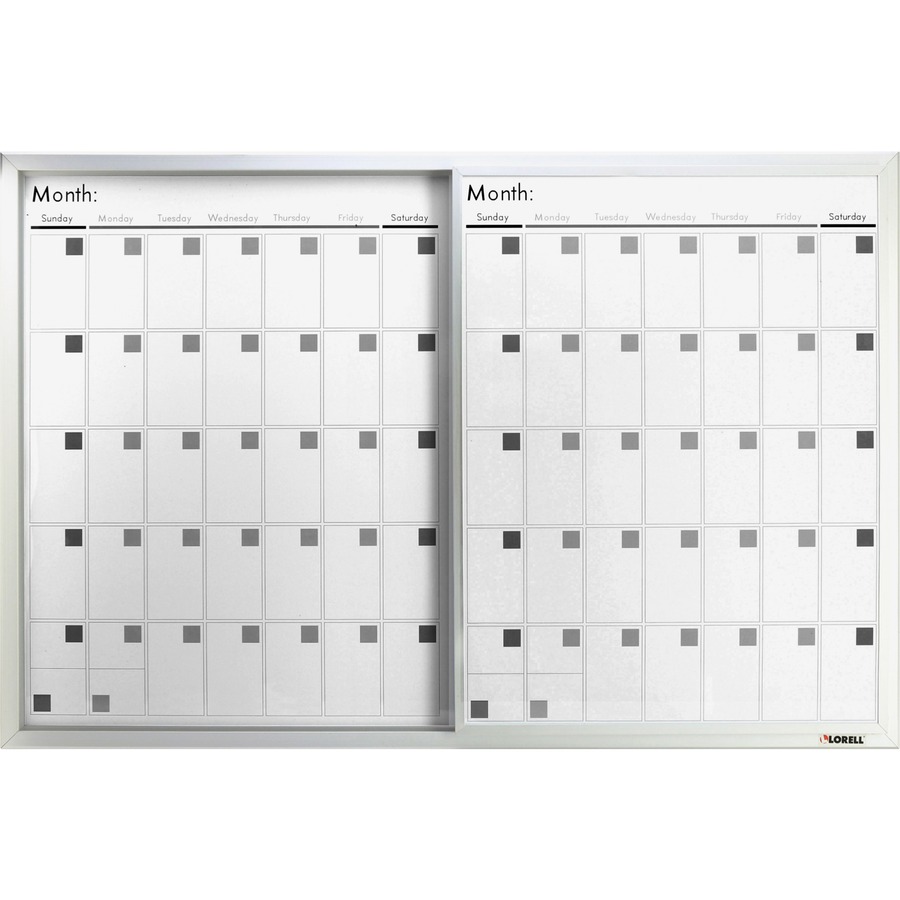 Lorell DryErase Calendar Board