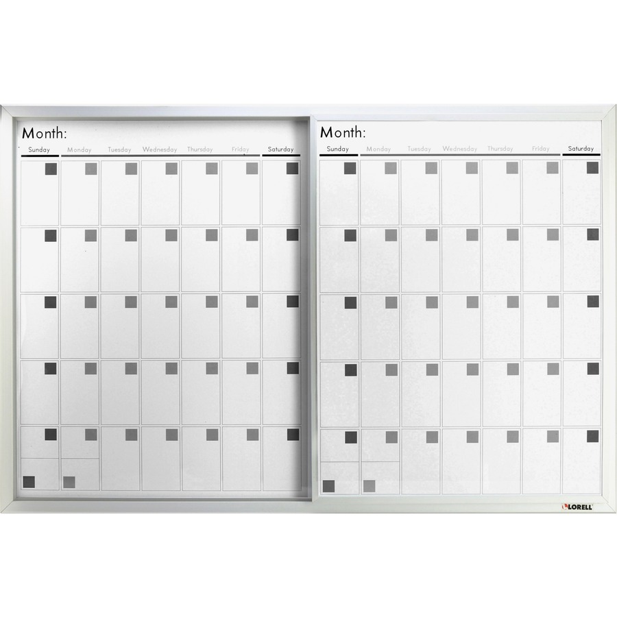 LLR52503 - Lorell Magnetic Dry-Erase Calendar Board - 36" (3 ft) Width ...