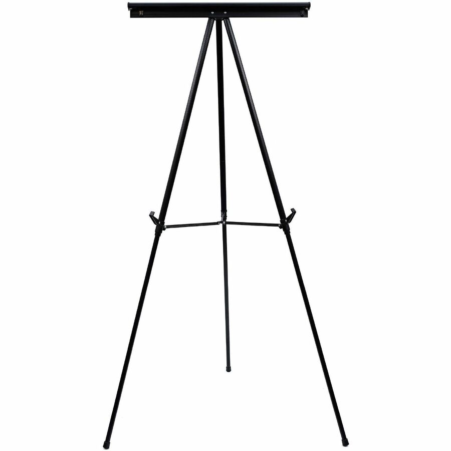 Quartet Aluminum Heavy Duty Display Easel, 66 Max. Height, Supports 45  Lbs., Black 
