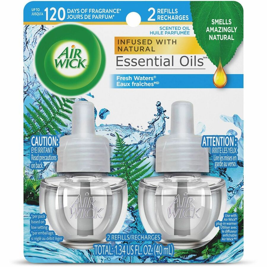 Airwick Scented Oils, Oil - 0.67 oz - Freshwater - 2 / Pack