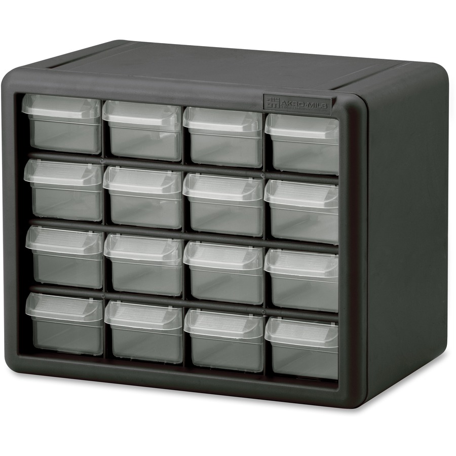 Akro-Mils Plastic Storage Cabinet, 24 Drawers, Small Parts Storage