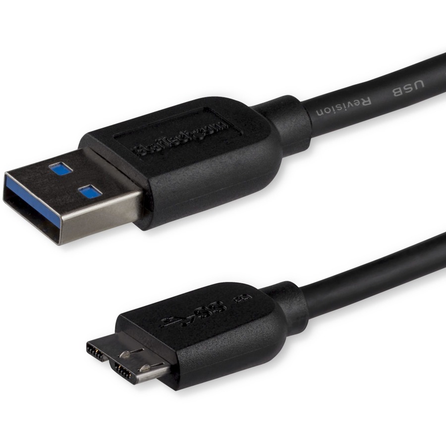 StarTech.com 3 ft Micro USB Cable - A to Right Angle Micro B