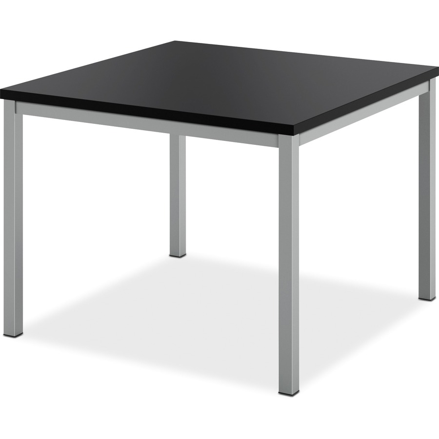 Basyx By Hon Metal Leg Corner Table 24w X 24d Black Formydesk Com