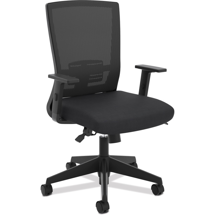 HON Mesh High-Back Task Chair - Black Foam Seat - Black Back - 5-star