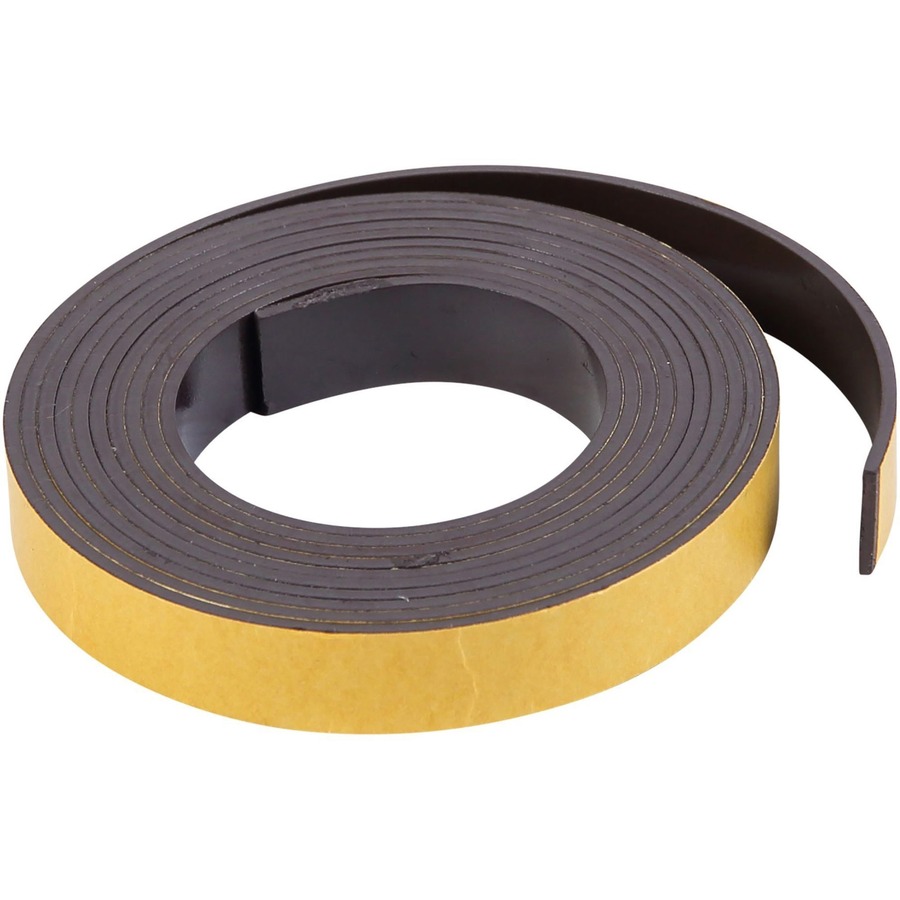 U Brands Magnetic Adhesive Tape Roll, 0.5 x 50 ft, Black, 1/Roll