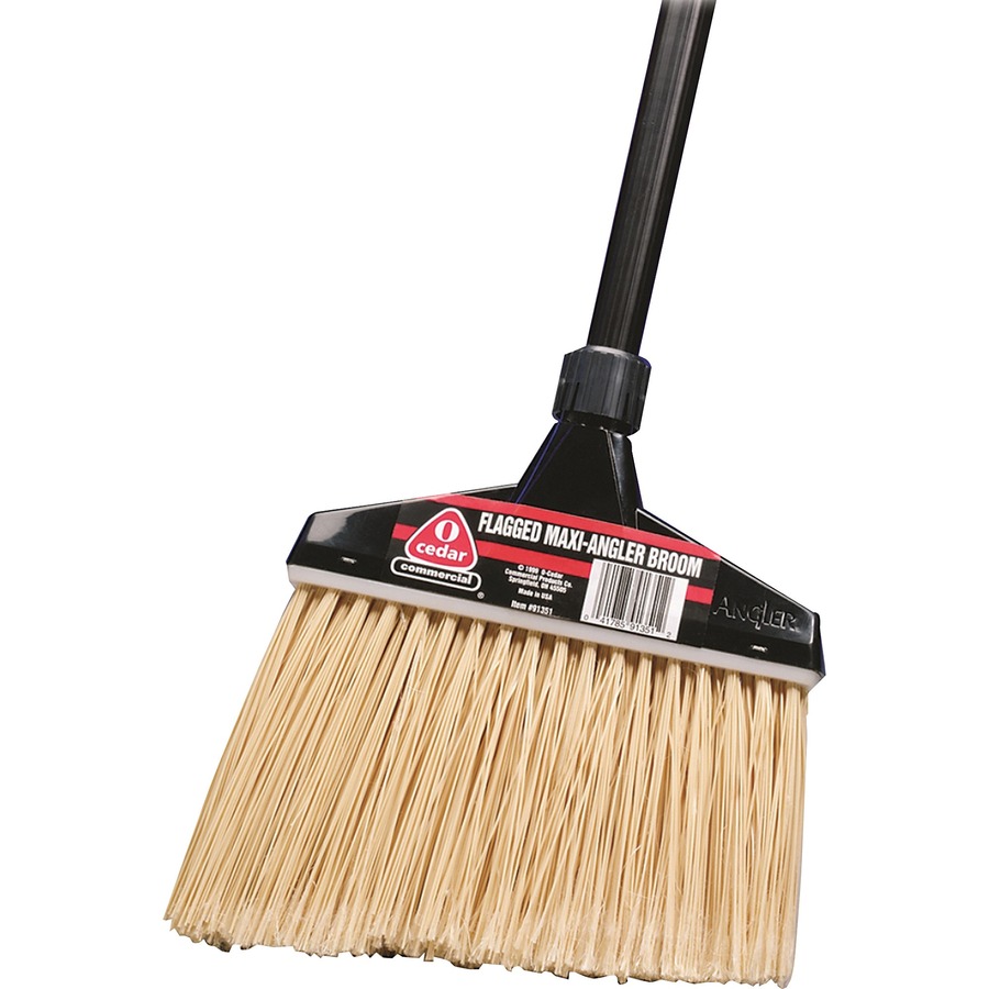 Rubbermaid Commercial Lobby Pro Poly Bristle Broom, Black