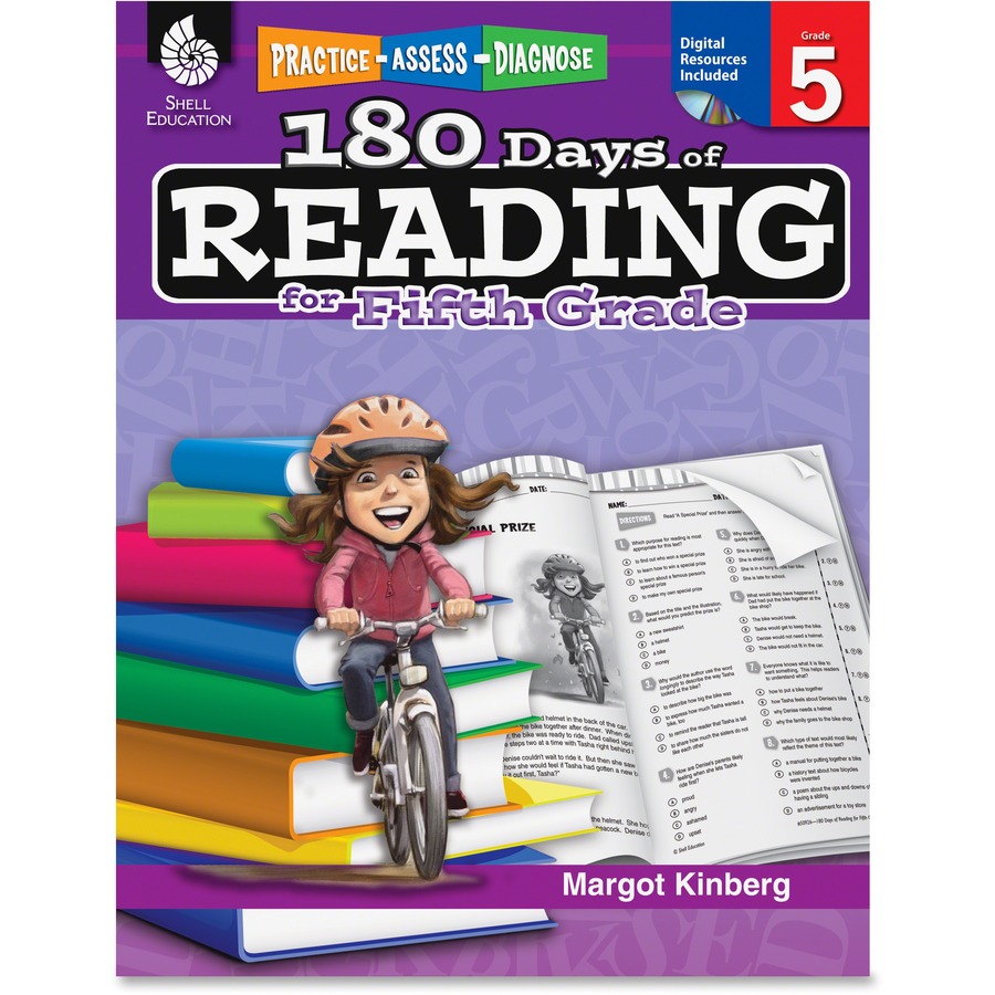 Shell Education 180 Days of Reading Grade 5 Book Printed