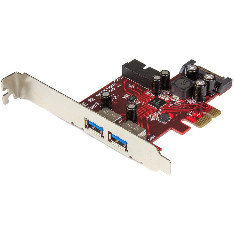 StarTech.com 4 Port PCI Express USB 3.0 Card - 5Gbps - 2 External & 2  Internal (IDC) - SATA Power - Add front or rear panel USB 3.0 ports to your  computer