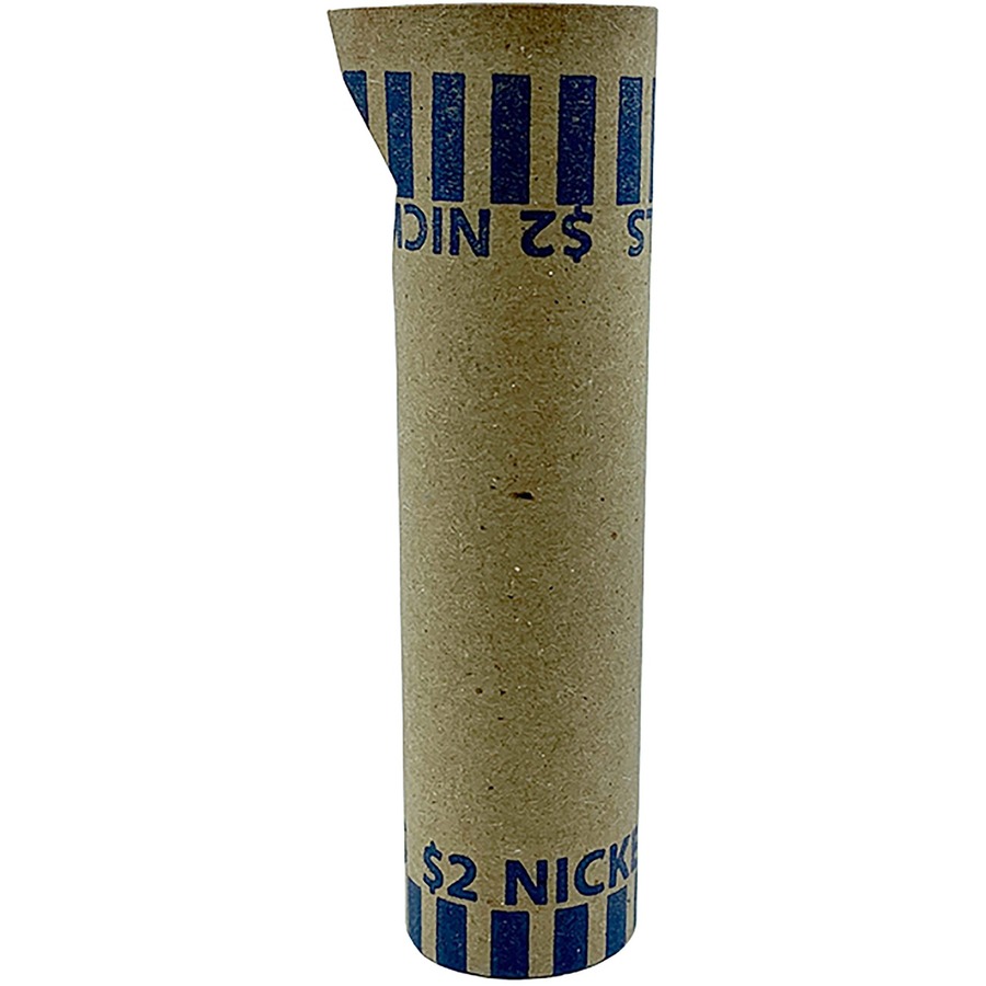 Coin Wrapper Construction PAP-R Tubular Coin Wrappers - Total $2.00 in 40 Coins of 5 ...