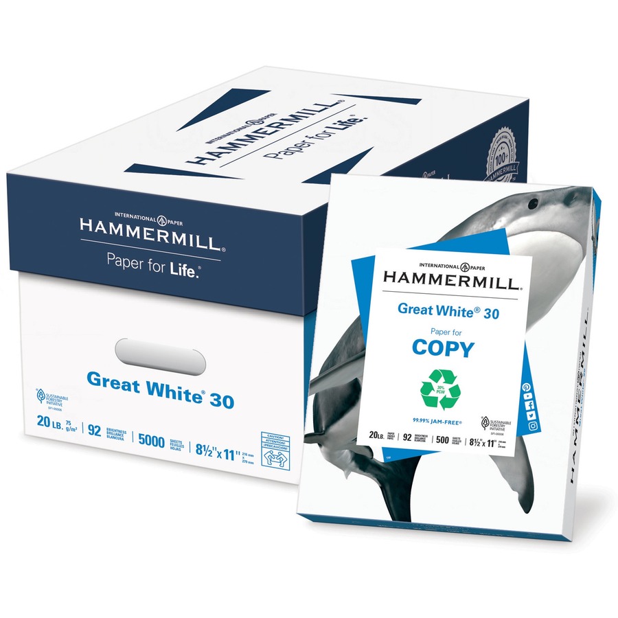 Hammermill Hammermill Printer Paper, 20lb Great White 30, 92
