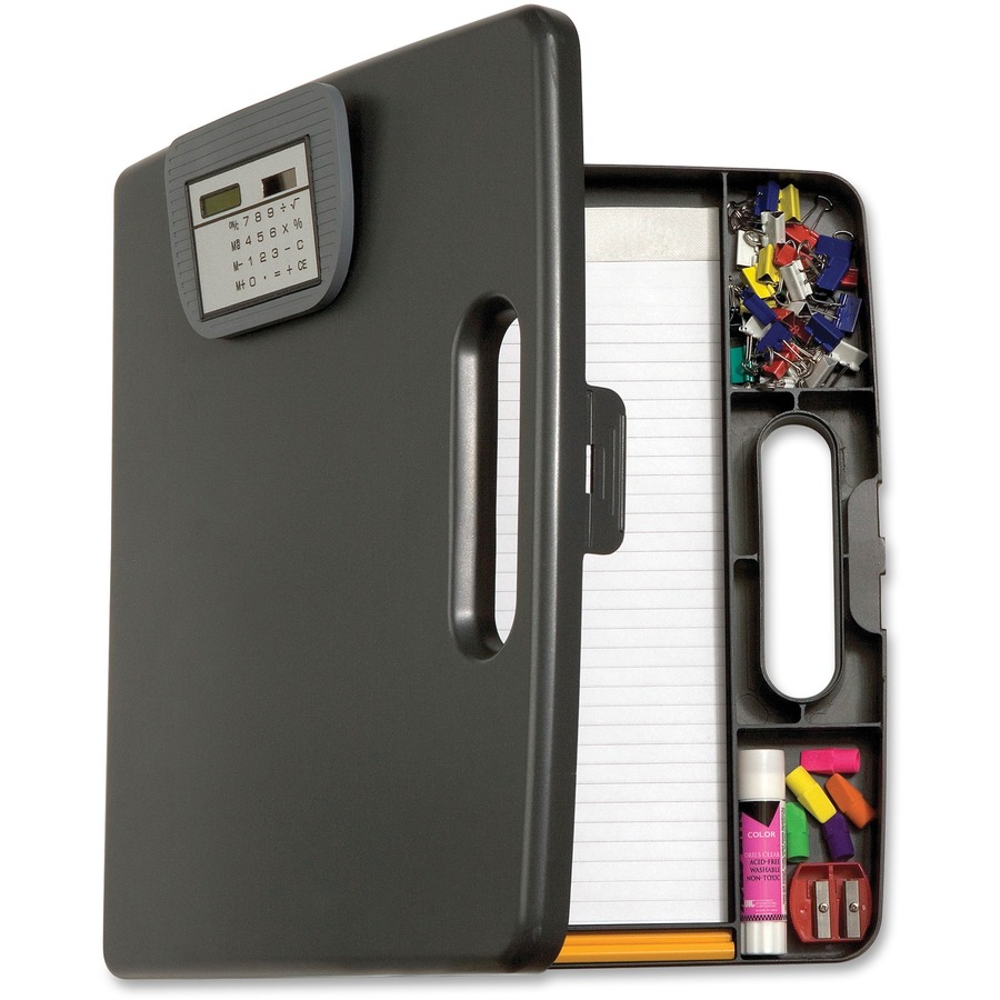 Aluminum Clipboard With Storage And Calculator Dandk Organizer