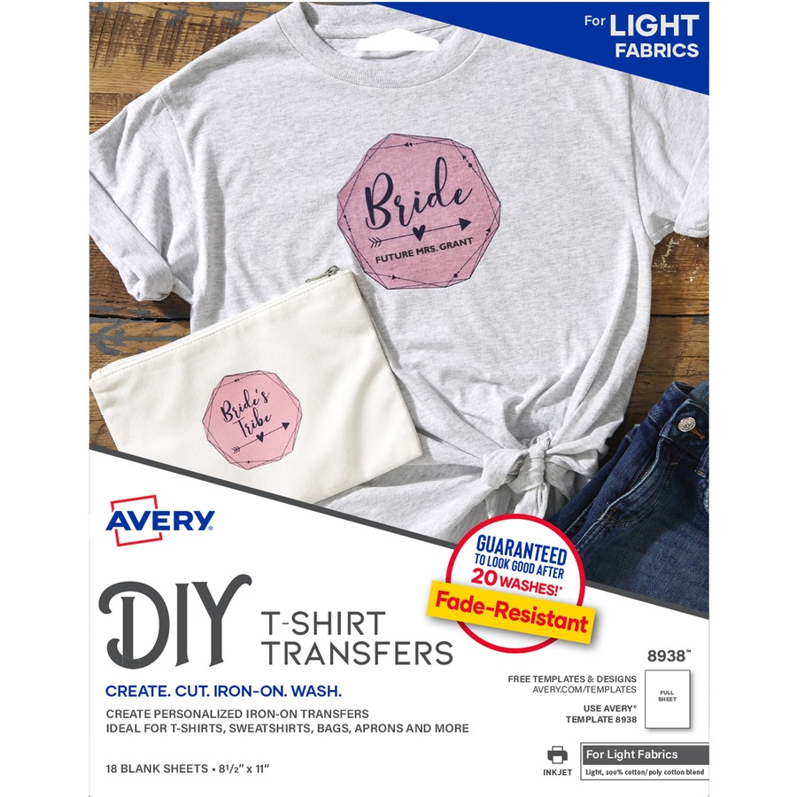 Avery 8938, Avery T-Shirt Transfer, AVE8938, AVE - Office Supply Hut