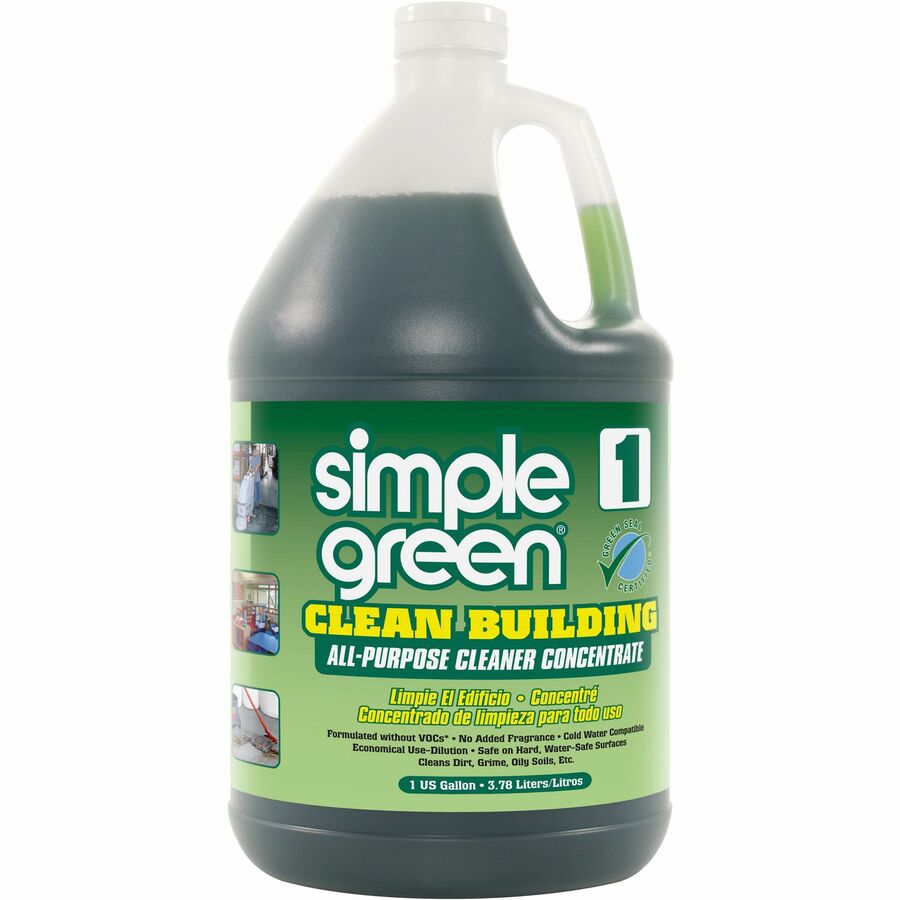 Simple Green All-purpose Cleaner Concentrate - For Multipurpose -  Concentrate - Liquid - 128 fl oz (4 quart) - 2 / Carton - VOC-free,  Fragrance-free, Non-toxic, Caustic-free, Non-flammable, Non-streaking -  Green - Kopy Kat Office