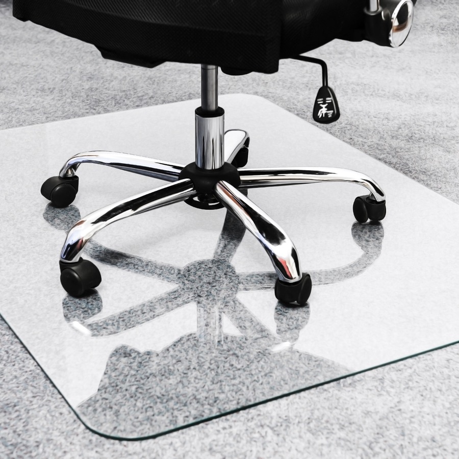 Black Chair Mats for Medium Pile Carpets - 36x 48 Rectangular Chair Mat  (Other Sizes Available)
