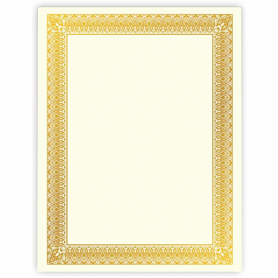  Certificate Paper with Blue Foil Border, Award Certificates  (White, 8.5 x 11 in, 50-Pack) : Office Products