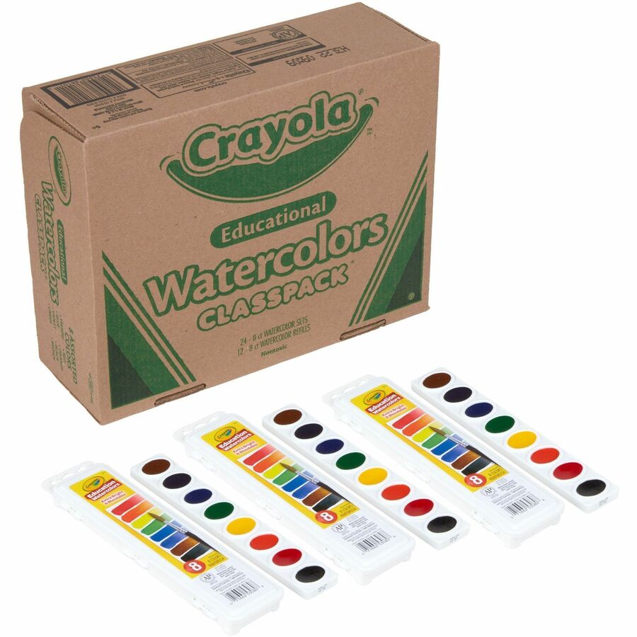 Crayola - Educational Watercolor Set - 8-Color Educational Watercolor Set