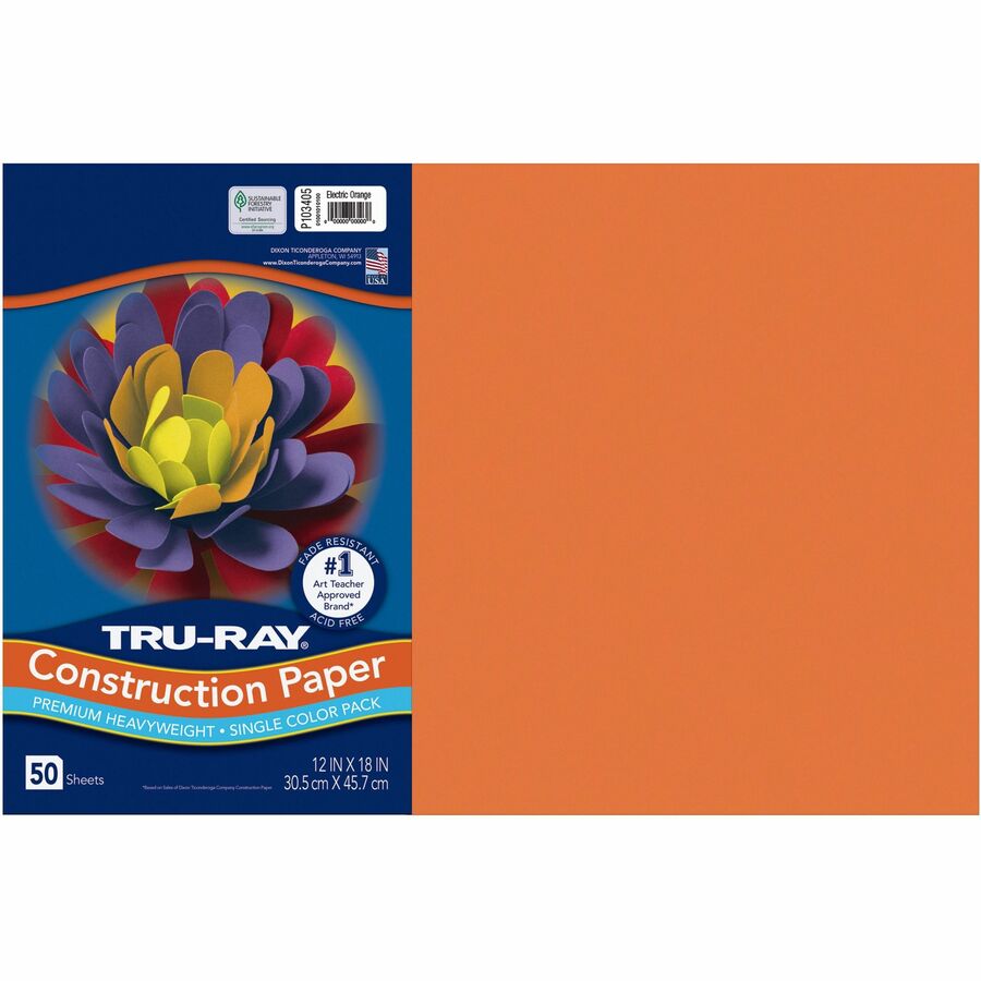 Tru-Ray Construction Paper - Art Project, Craft Project - 12Width