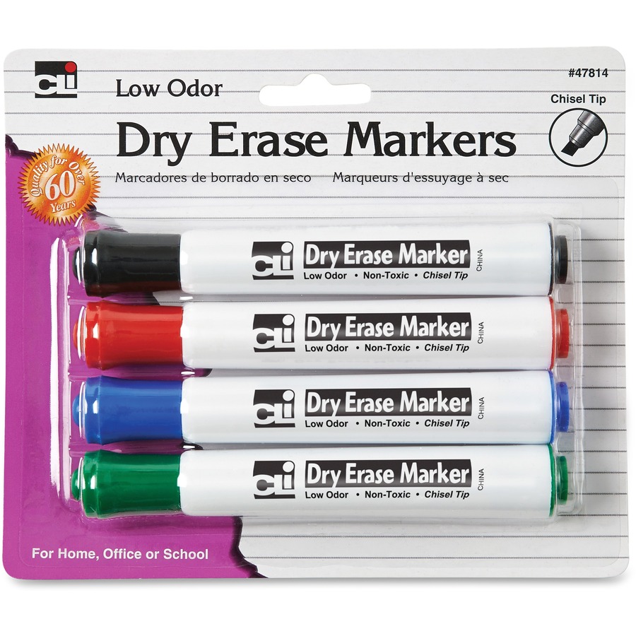 Office Depot Brand Tank Style Permanent Markers Chisel Point