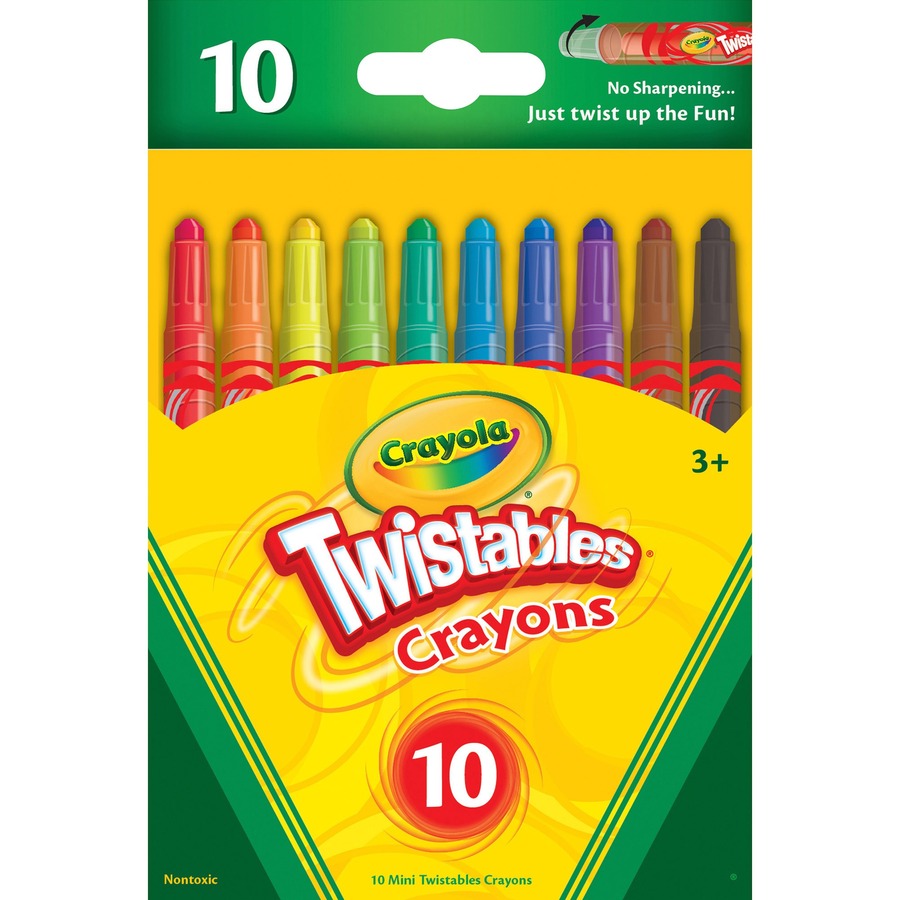 Crayola 529715: Mini Twistables Crayons – Clear, Assorted – 10 / Set