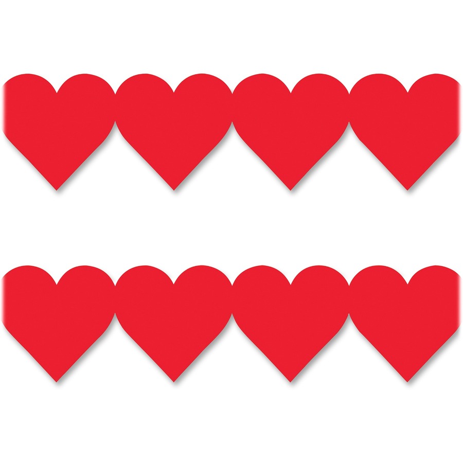 red heart border clip art