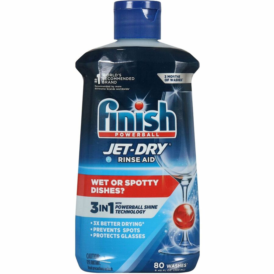 Finish Jet-Dry Rinse Aid - 8.45 oz (0.53 lb)Bottle - 8 / Carton
