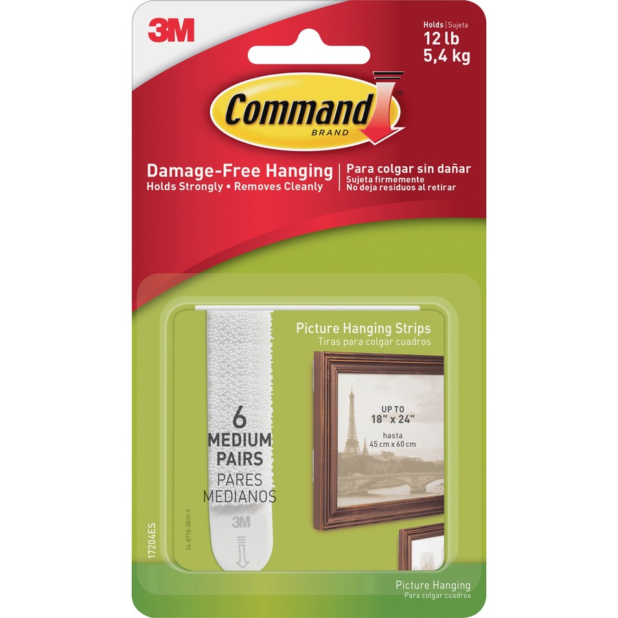 Command Medium Picture Hanging Strips - 2.75 Length x MMM17204ES