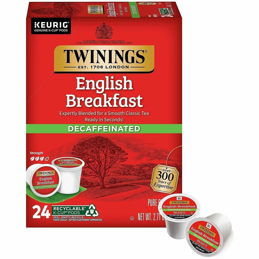 Twinings of London Decaf English Breakfast Black Tea K-Cup 08757
