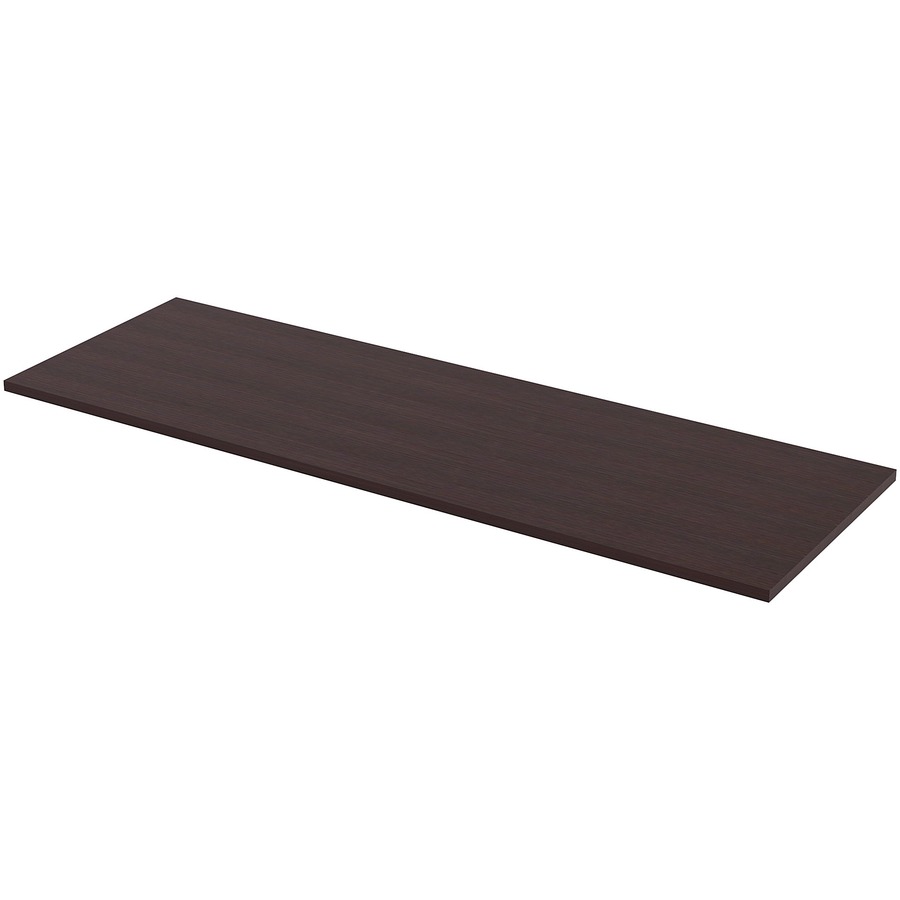 Lorell Utility Table Top Espresso Rectangle, Laminated Top 72