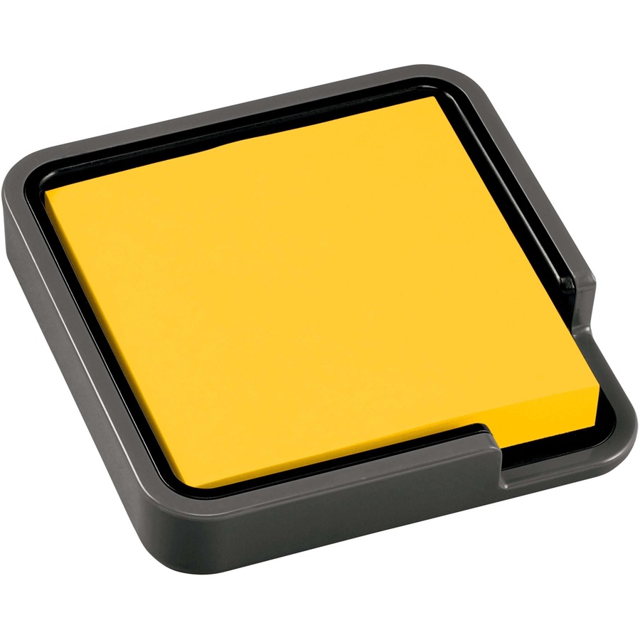 Postit Note Holder, 3" x 3", Gray; MMM ED654G