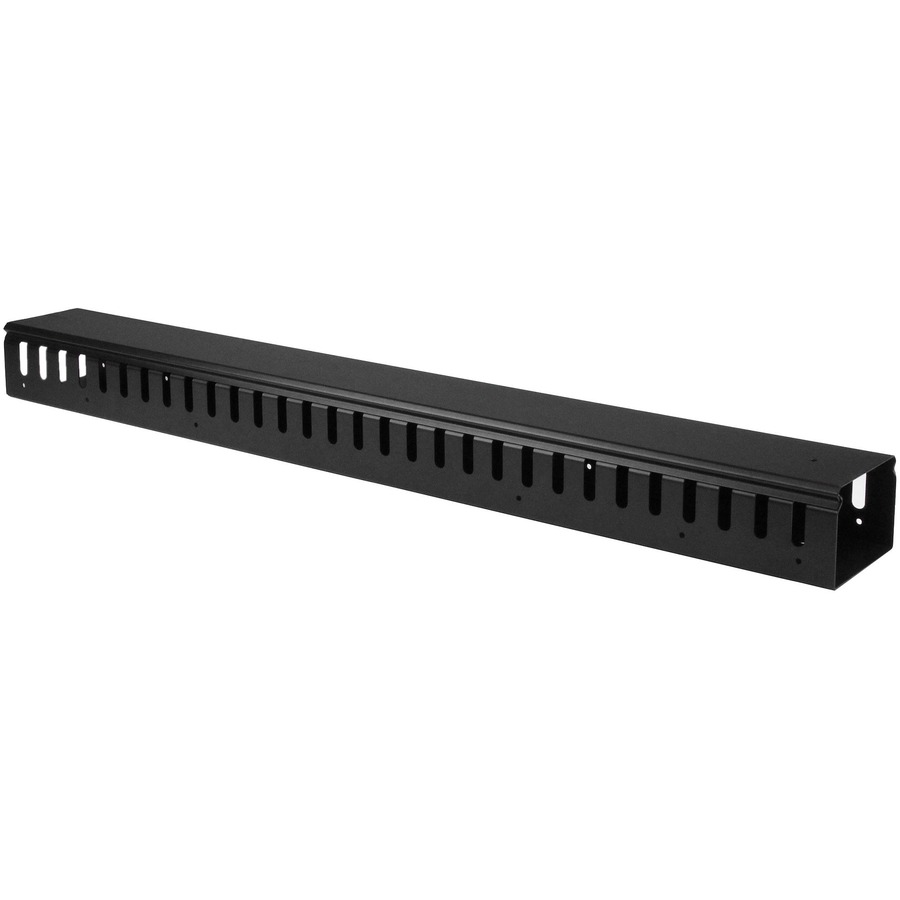 Black Box 2U Horizontal 19 It Rackmount Cable Manager Single-Sided Black