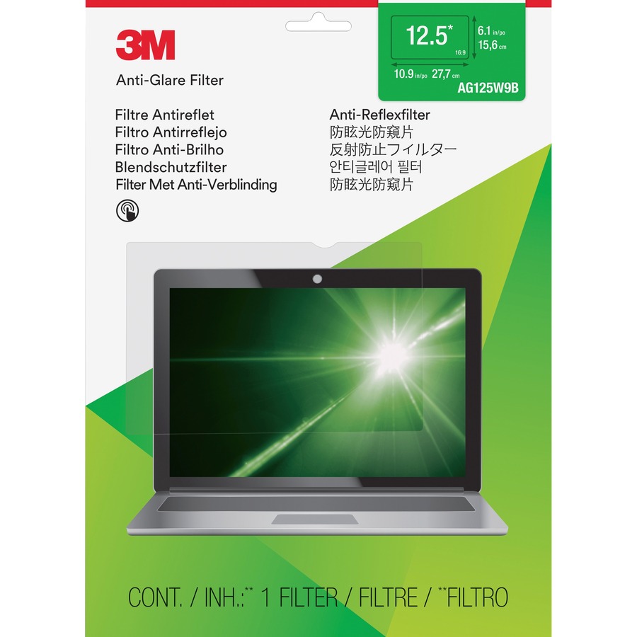 3M Anti-Glare Filter Clear, Matte For 12.5