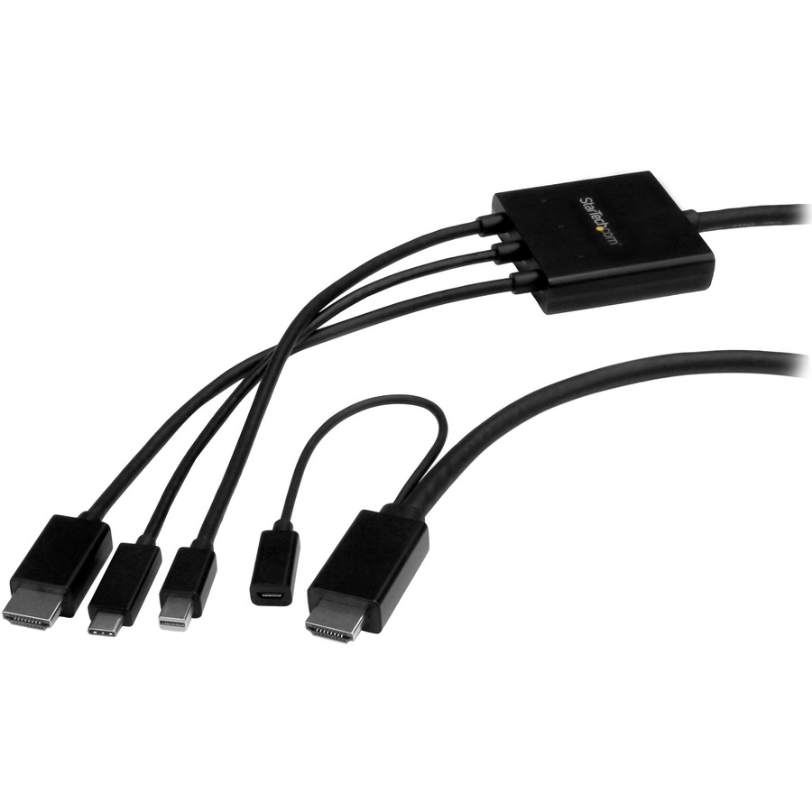StarTech.com 3-Port USB-C Multi-Monitor Adapter, USB Type-C to 3x HDMI MST  Hub, Triple 1080p 60Hz HDMI Laptop Display Extender / Splitter, Extra-Long