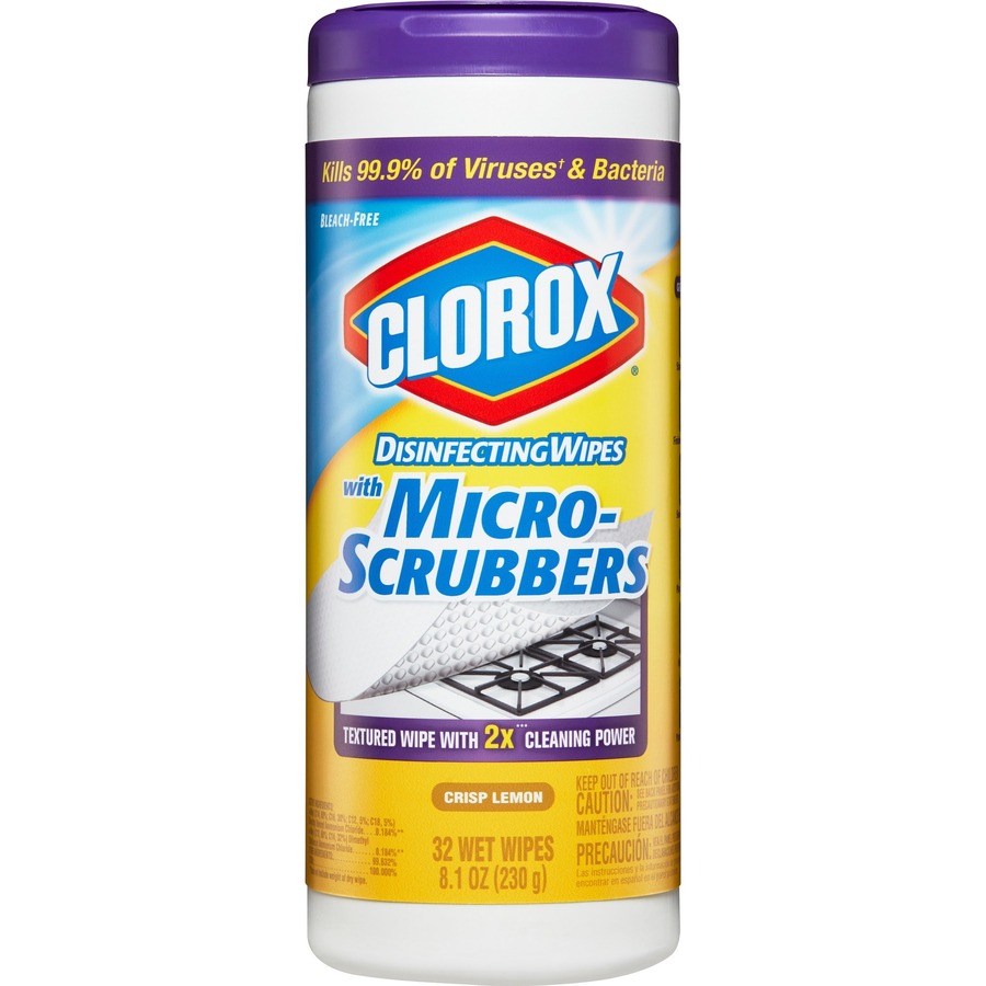 Clorox Disinfecting Wipes with MicroScrubbers Wipe 32 1 Each