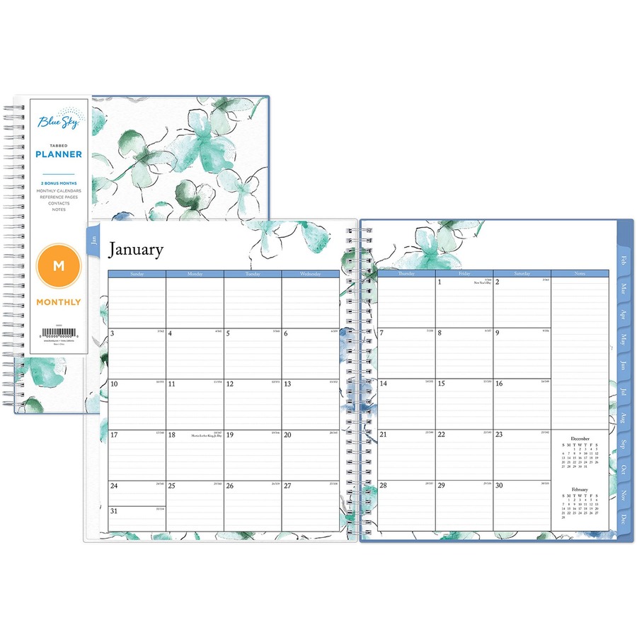 Blue Sky Lindly Monthly Planner Julian Dates Monthly Weekly 1