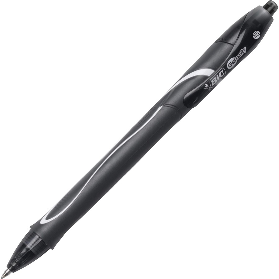 BIC Gelocity Smooth Stic Gel Pens Black 4PK