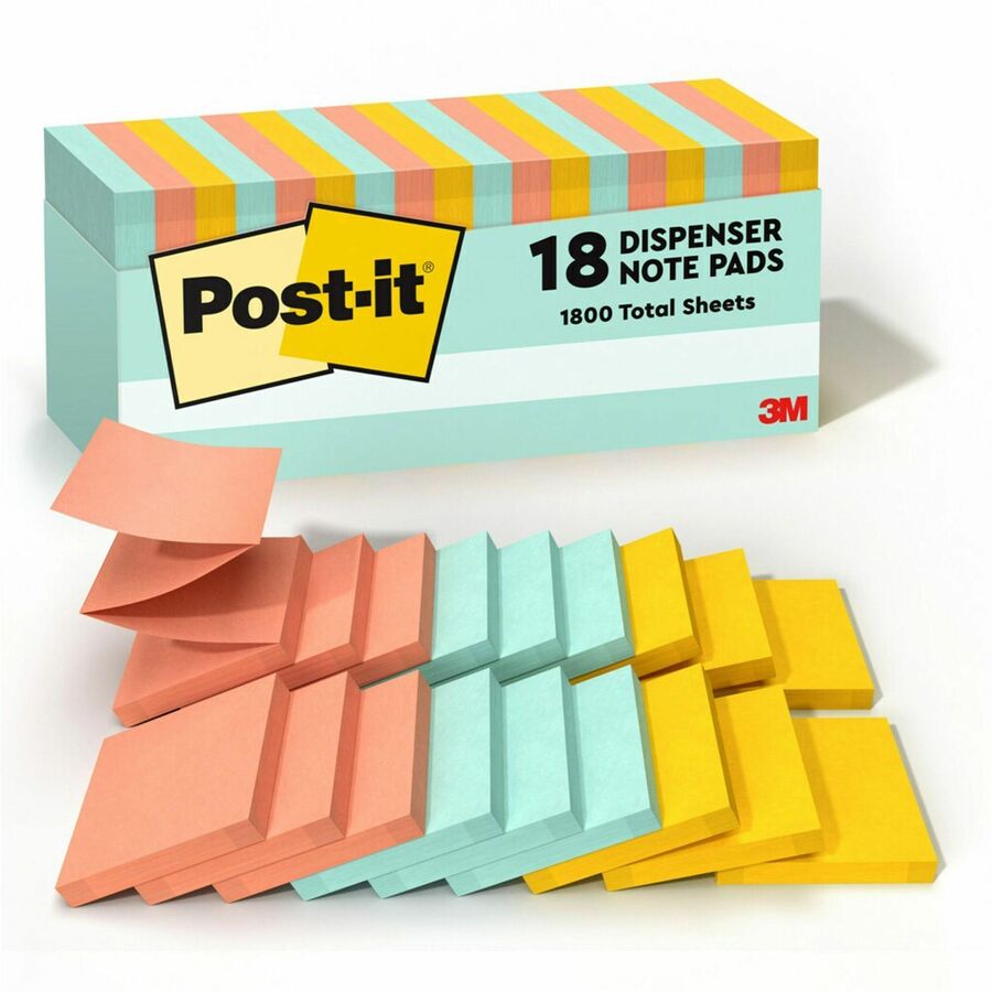 Postit Popup Notes, 3" x 3", Marseille Collection