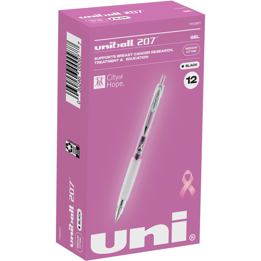 Uni-Ball Signo 207 Retractable Gel Pen, .7Mm, Blue/Black