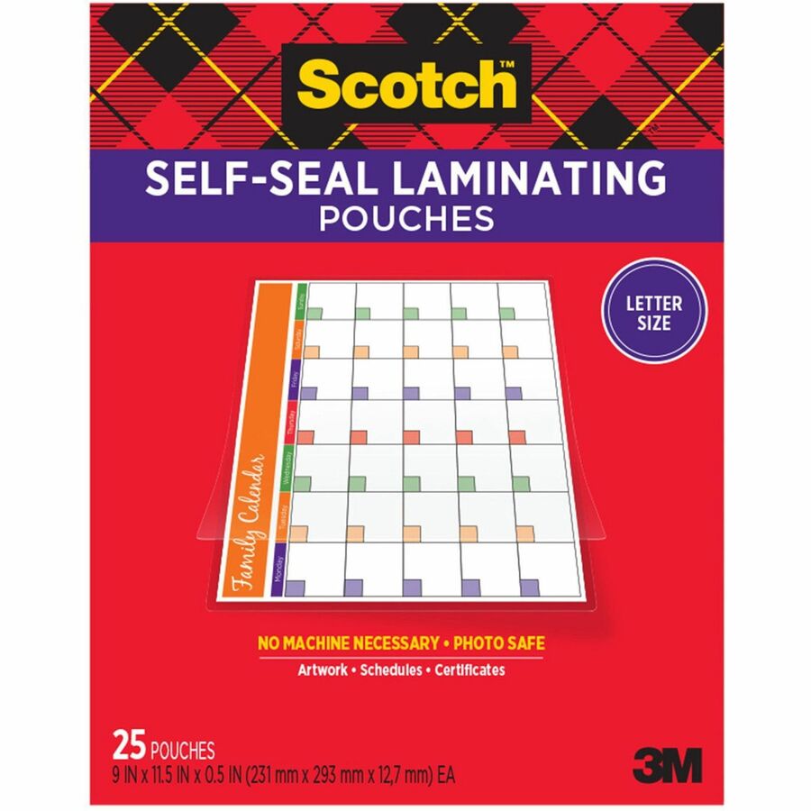 3m Self-Sealing Laminating Pouches - MMMLS85425G 