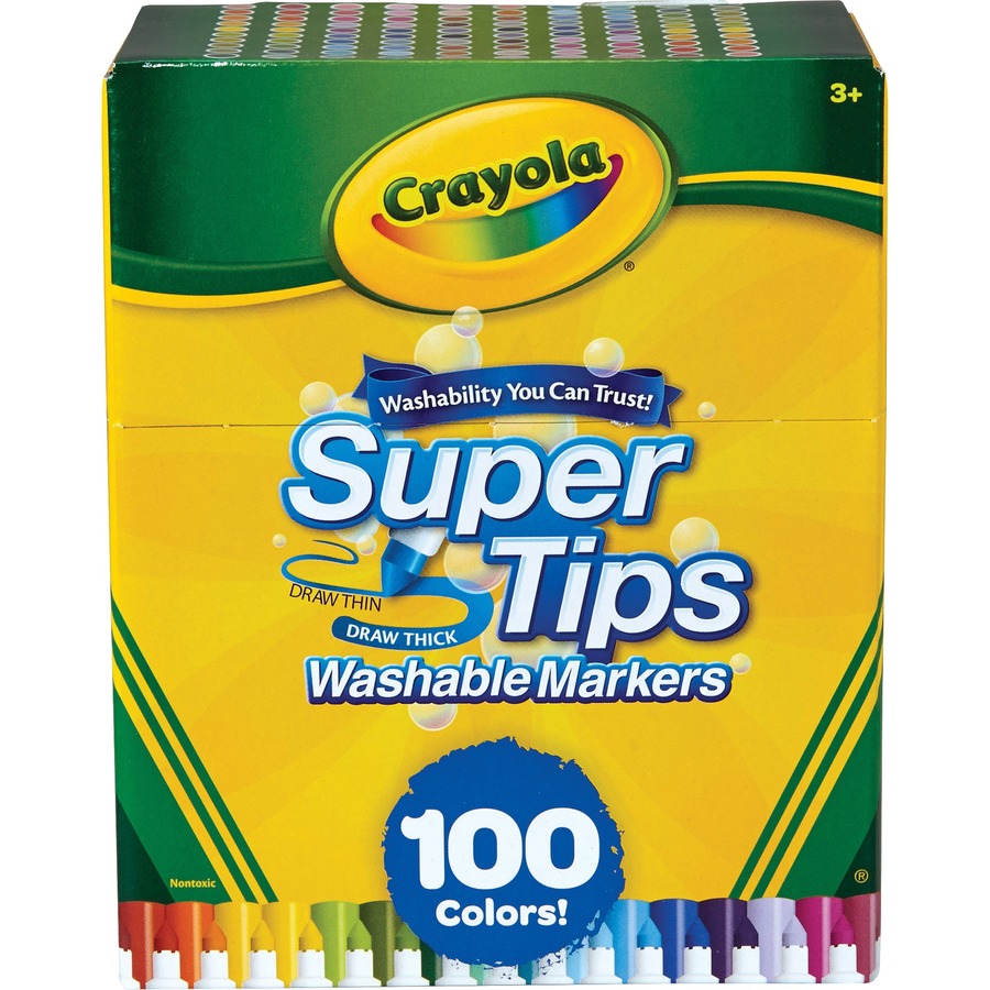 Washable Super Tips Markers, 12 Assorted Color - Set of 240