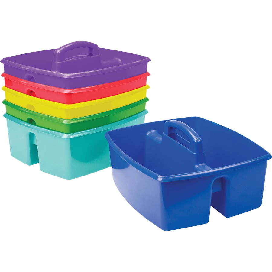Storex 4 Gallon Plastic Storage Bin with Lid for Kids, Letter Size
