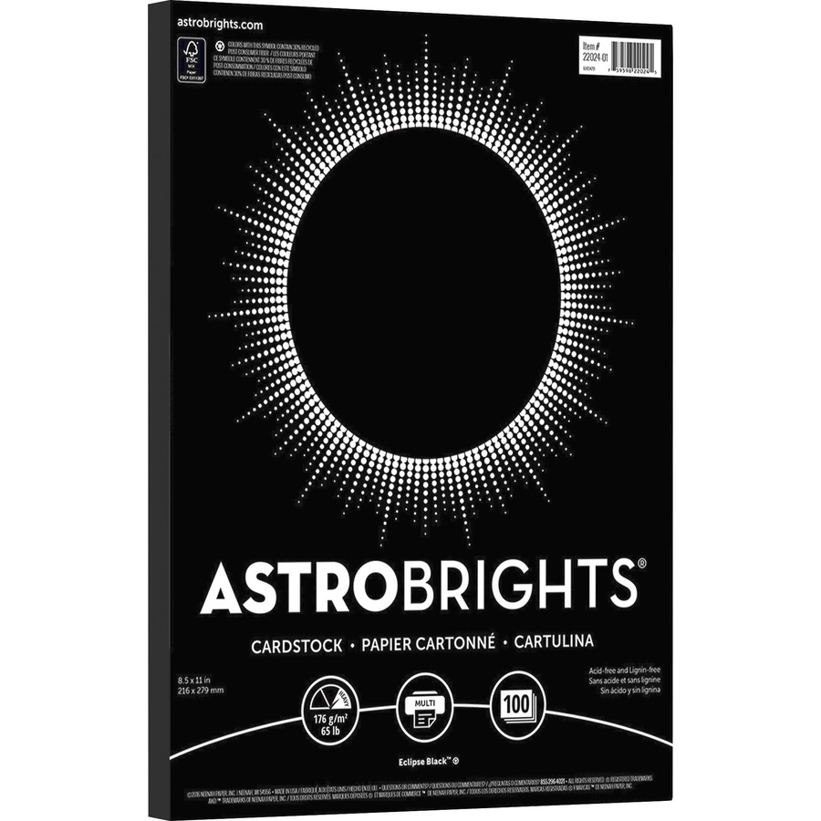 Astrobrights 30% Recycled Bright Color Paper, 8.5x11, 24 Lb