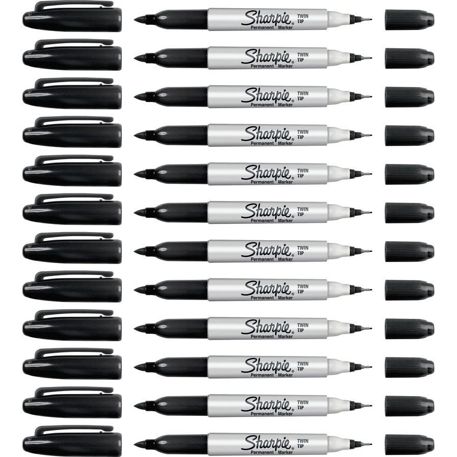 Sharpie Ultra Fine Point Permanent Markers, Black, Pack of 12