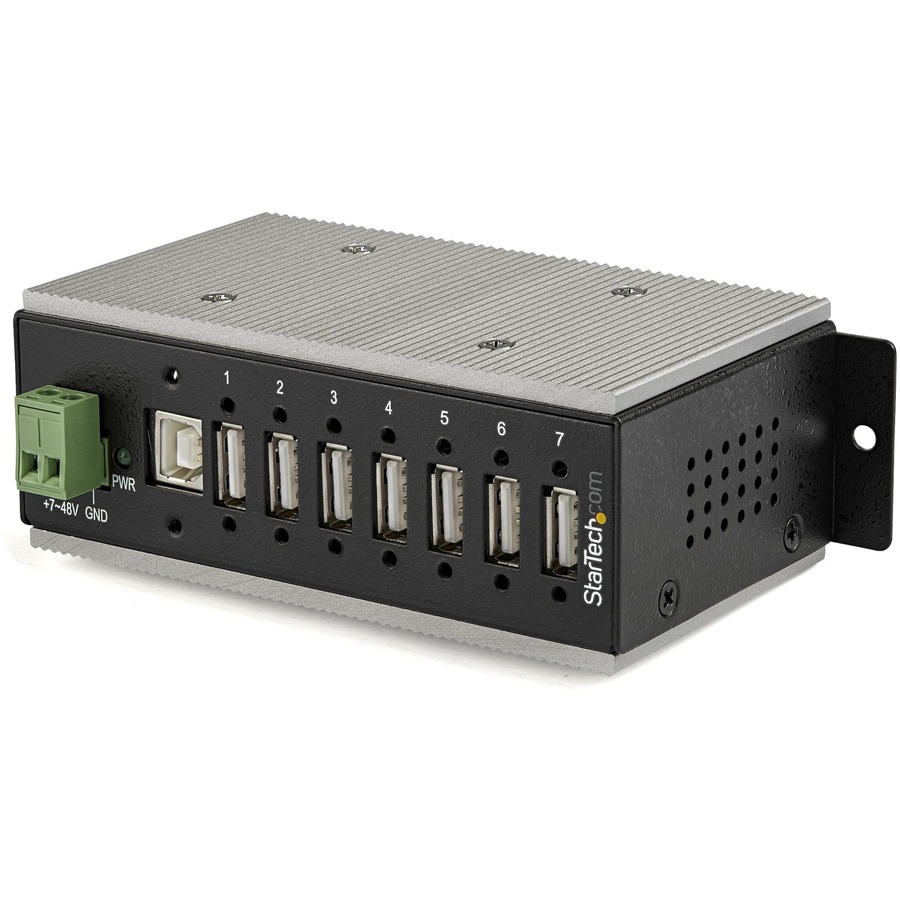 USB 3.2 Gen 1 10 Port Industrial Metal Hub w/15KV ESD Protection