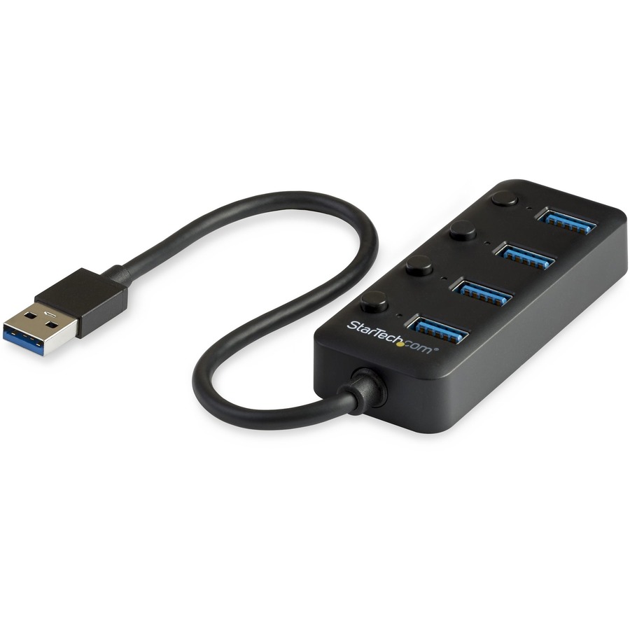 7-Port USB 3.0 Hub with Power Adapter - Metal Industrial USB-A Hub with ESD  & 350W Surge Protection - Din/Wall/Desk Mountable - High Speed USB 3.2 Gen